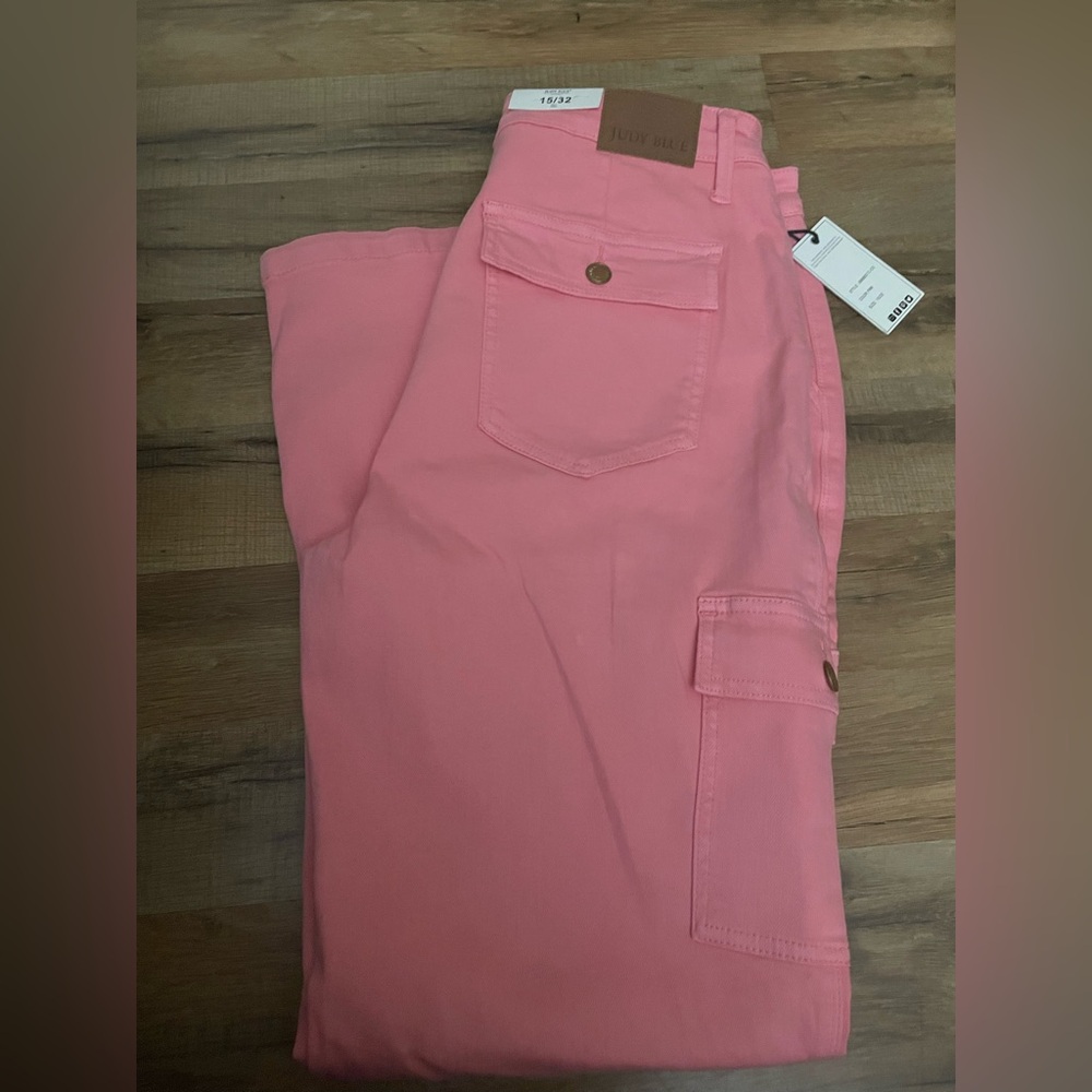 Judy Blue Pink Cargo Women's Jeans